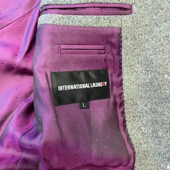 Men’s International Laundry Grey Coat Size L - Picture 6 of 9